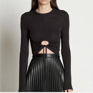 Proenza Schouler drawstring crop top BLACK BRAND NEW